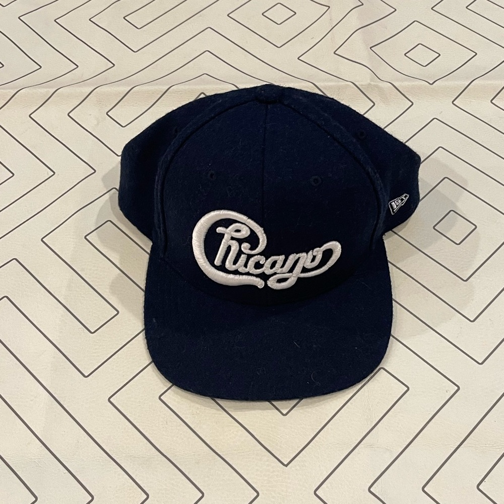 IST Navy Wool Chicago Snapback Hat